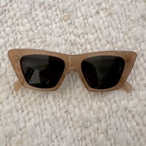 Celine cats eye sunglasses with subtle glitter